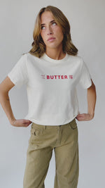 The Butter Graphic Tee in Cream