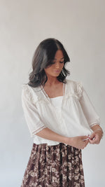 Free People: Luna Top in Optic White