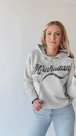 The Manhattan Hoodie in Heather Grey + Charcoal