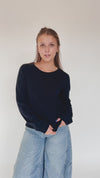 The Emil Lightweight Sweater in Midnight