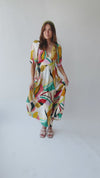 The Mandy Floral Maxi Dress in Cream Multi