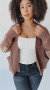 The Tonopah Mineral-Washed Cardigan in Chocolate Brown