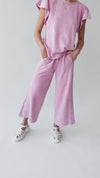 The Allen Mineral Washed Knit Pant in Antique Rose