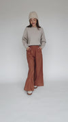 The Yvonne Linen Pant in Camel