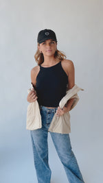 The Rinaldi Puffer Vest in Macadamia