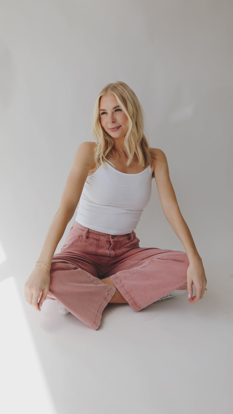 The Despain Wide Leg Pant in Washed Mauve – Piper & Scoot