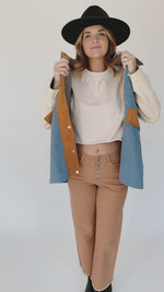 The Hillsboro Barn Jacket in Chambray Multi