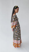 The Irby Patterned Maxi Dress in Black Floral
