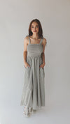 The Alisa Tie Detail Tank Dress in Black