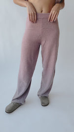 The Richins Knit Sweater Pant in Dusty Pink