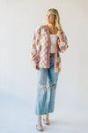 The Off the Wall Checkered Cardigan in Rainbow Multi