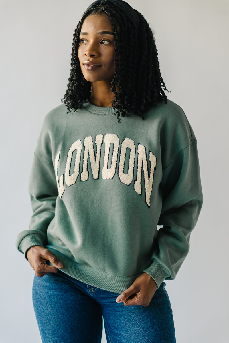 The London Sweatshirt in Emerald Green
