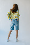 The Hermione Checkered Sweater in Blue + Yellow