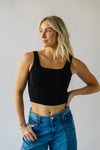 The Argos Cropped Tank in Black