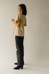 The Bennington Sequin Detail Blouse in Taupe