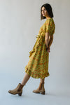 The Melia Eyelet Detail Wrap Dress in Sunrise
