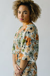 The Ash Floral Midi Dress in Green Oasis