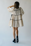The Brielle Tiered Detail Dress in Natural