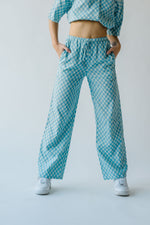 The Russell Checkered Pants in Denim