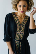 Piper & Scoot: The Cleo Beaded Detail Dress in Black
