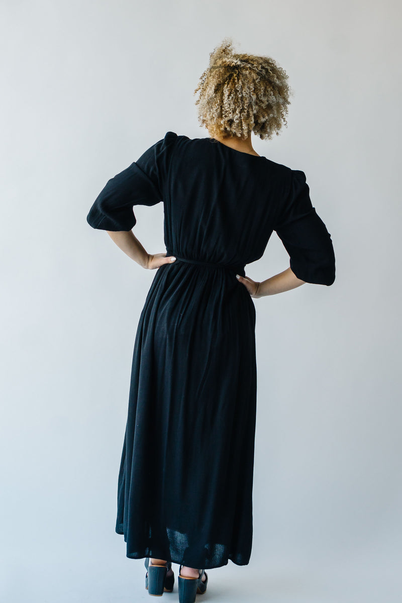 Piper & Scoot: The Cleo Beaded Detail Dress in Black