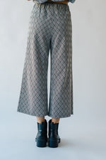 The Ronnie Textured Wide Leg Pant in Geometric