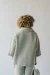 The Florence Collared Top in Patterned Grey