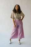 The Cielle Wide Leg Gauze Pant in Dusty Pink