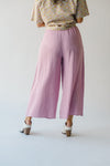 The Cielle Wide Leg Gauze Pant in Dusty Pink