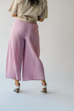 The Cielle Wide Leg Gauze Pant in Dusty Pink