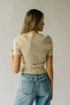 The Gladys Knit Top in Buttercream