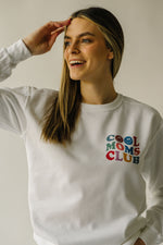 The Cool Moms Club Sweatshirt in White