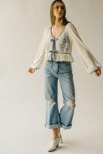 Free People: Lookout Top in Ivory Combo