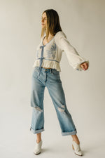 Free People: Lookout Top in Ivory Combo