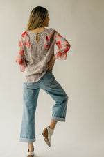 The Rubie Ruffle Detail Blouse in Lavender
