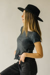 Free People: Be My Baby Tee in Black