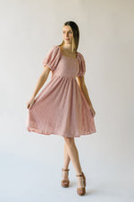 The Jessop Eyelet Detail Dress in Blush