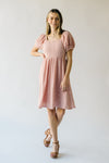 The Jessop Eyelet Detail Dress in Blush