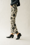 The Kearney Floral High Waisted Pant in Cream