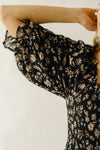 Piper & Scoot: The Kirkwood Floral Smocked Dress in Charcoal