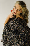 Piper & Scoot: The Kirkwood Floral Smocked Dress in Charcoal