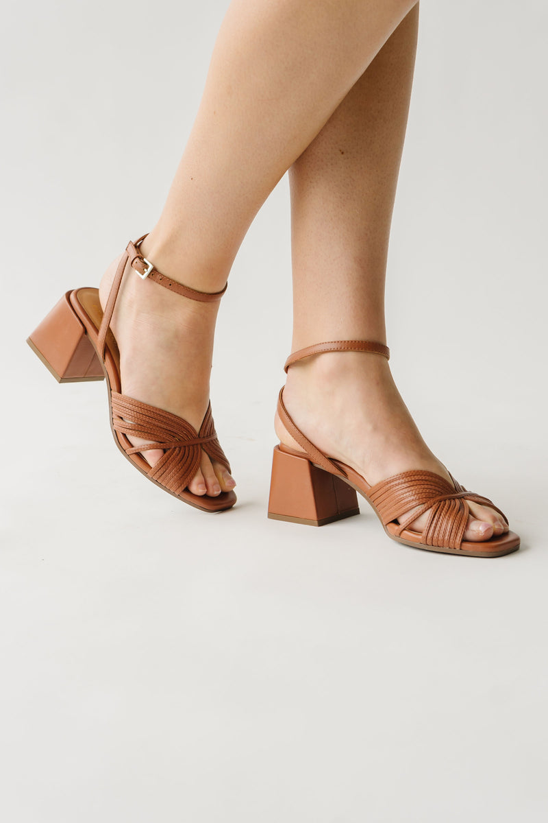 Piper & Scoot x Seychelles: Tender Heel in Cognac Leather