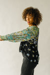 Free People: Gemini Blouse in Dark Night Combo