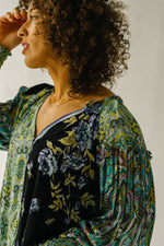 Free People: Gemini Blouse in Dark Night Combo