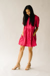 The Jules Gingham Dress in Fuchsia