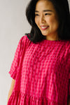 The Jules Gingham Dress in Fuchsia