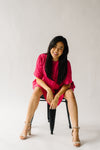 The Jules Gingham Dress in Fuchsia
