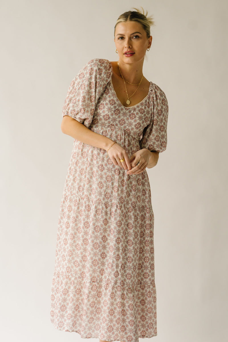 The Zorian Floral Maxi Dress in Ivory
