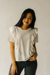 The Esmeralda Ruffle Blouse in Ivory