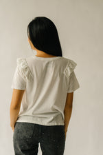 The Esmeralda Ruffle Blouse in Ivory